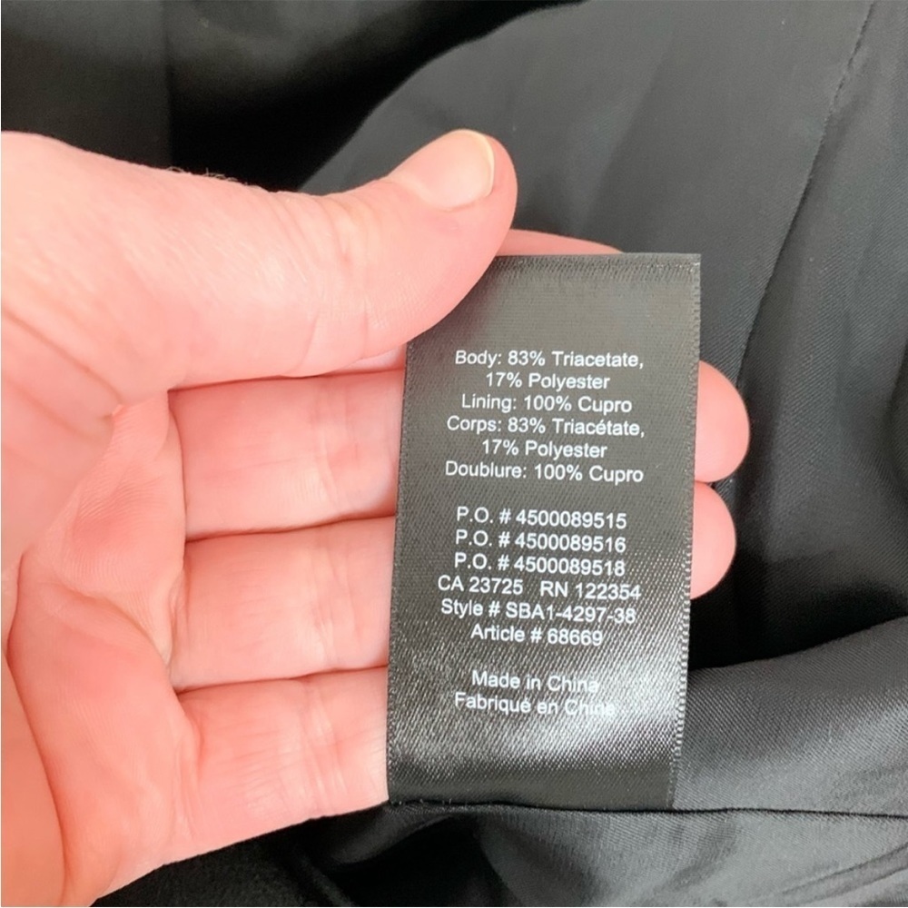 Aritzia Babaton Trent Long Blazer Jacket | Black | 0 - Picture 6 of 6